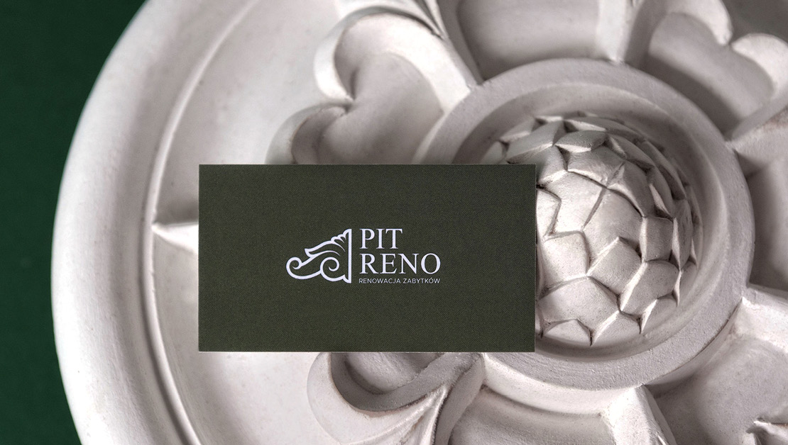 Projekt wizytówek Pit Reno renowacja zabytków