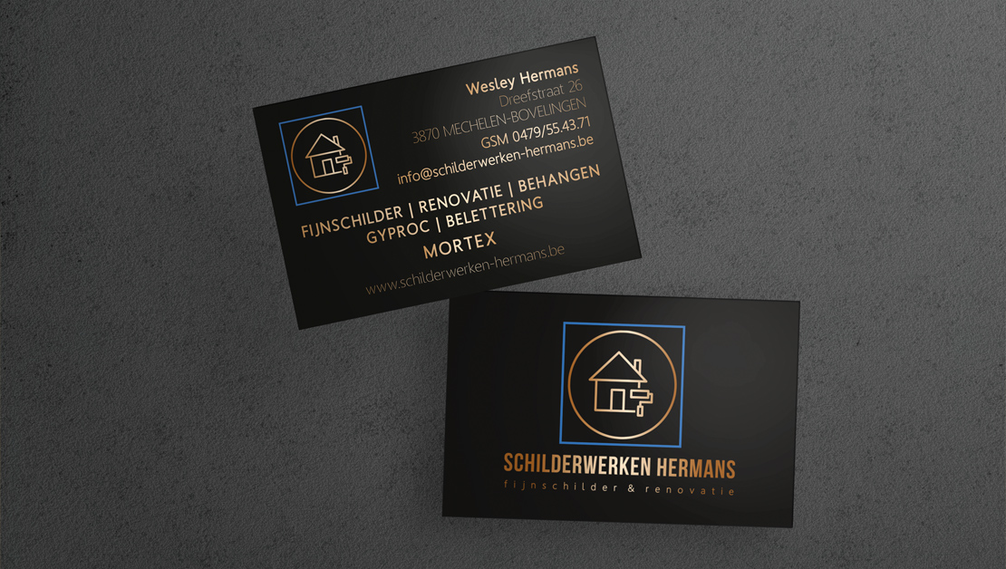 Schilderwerken Hermans Business cards