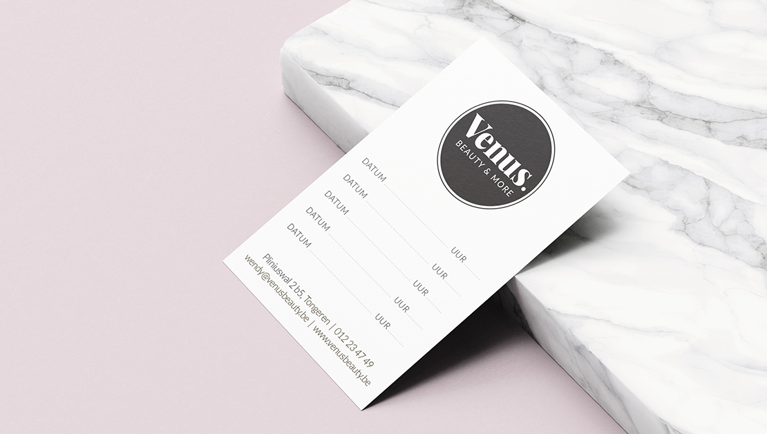 Venus Business cards with appointment planner